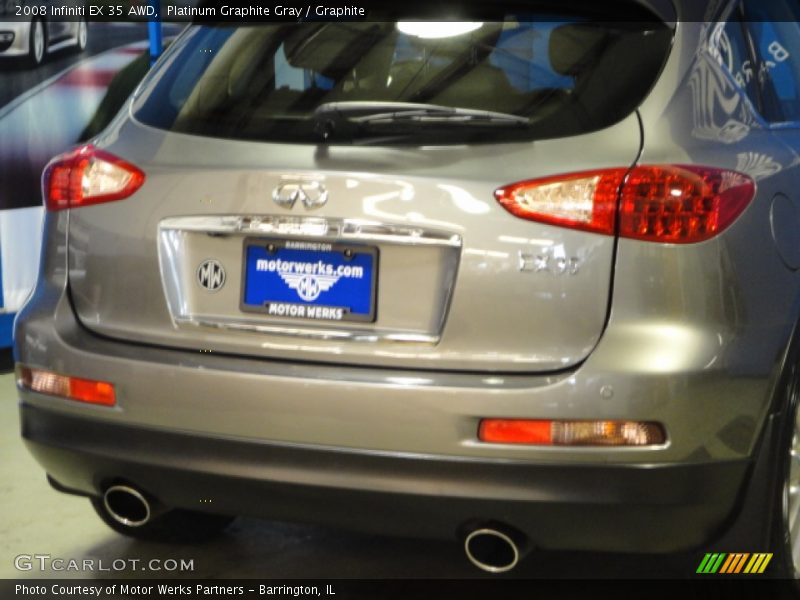 Platinum Graphite Gray / Graphite 2008 Infiniti EX 35 AWD