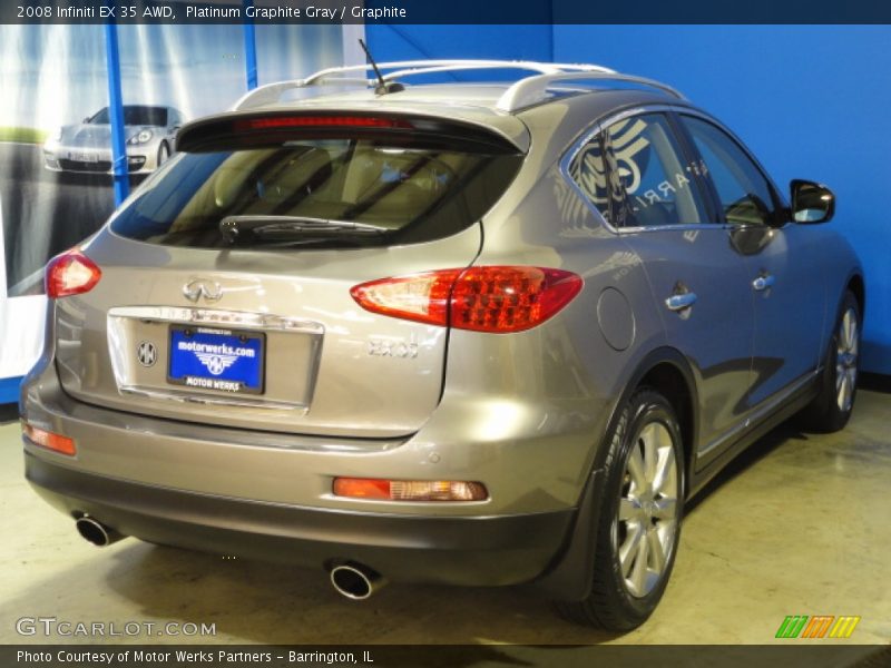 Platinum Graphite Gray / Graphite 2008 Infiniti EX 35 AWD
