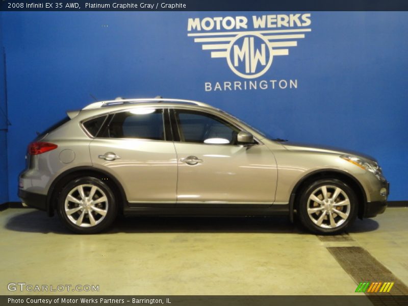 Platinum Graphite Gray / Graphite 2008 Infiniti EX 35 AWD