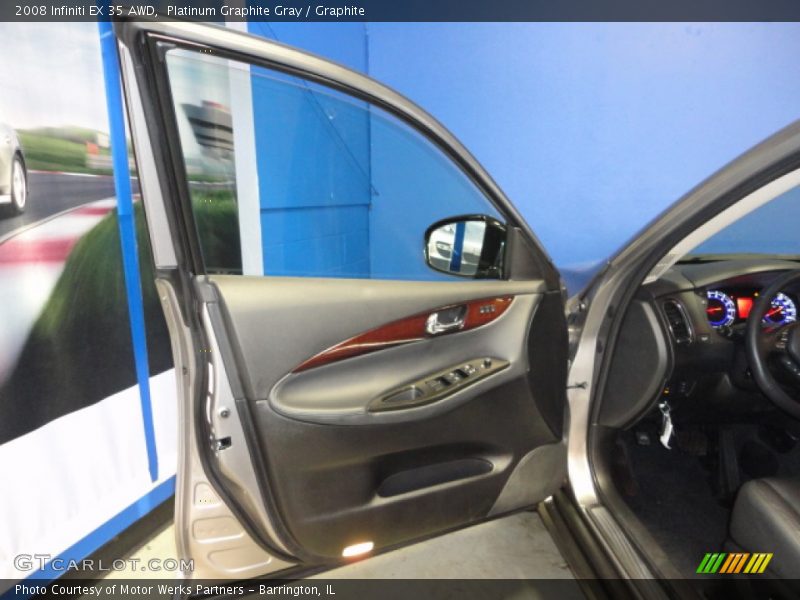 Platinum Graphite Gray / Graphite 2008 Infiniti EX 35 AWD