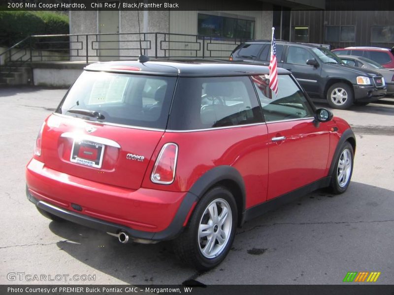 Chili Red / Black/Panther Black 2006 Mini Cooper Hardtop