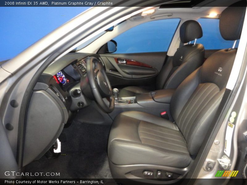 Platinum Graphite Gray / Graphite 2008 Infiniti EX 35 AWD