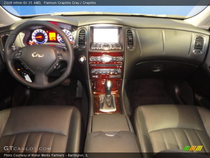 Platinum Graphite Gray / Graphite 2008 Infiniti EX 35 AWD