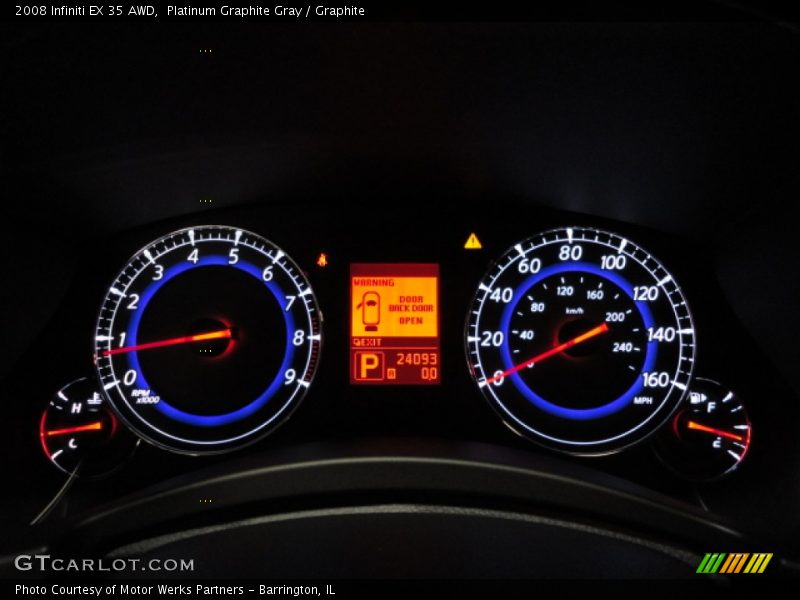 Platinum Graphite Gray / Graphite 2008 Infiniti EX 35 AWD