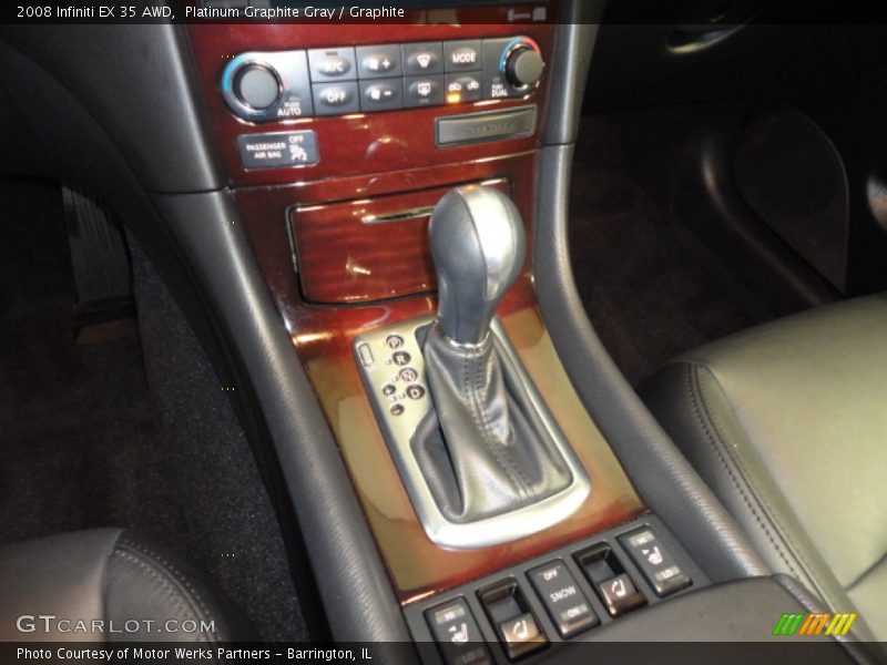 Platinum Graphite Gray / Graphite 2008 Infiniti EX 35 AWD