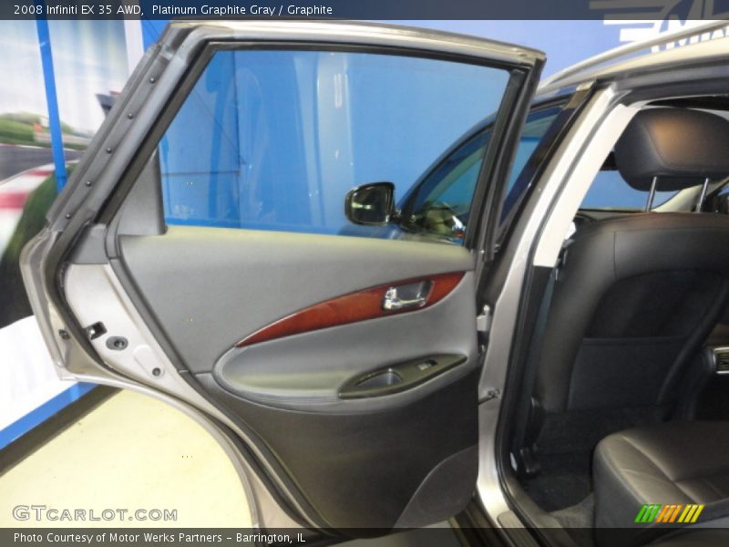 Platinum Graphite Gray / Graphite 2008 Infiniti EX 35 AWD
