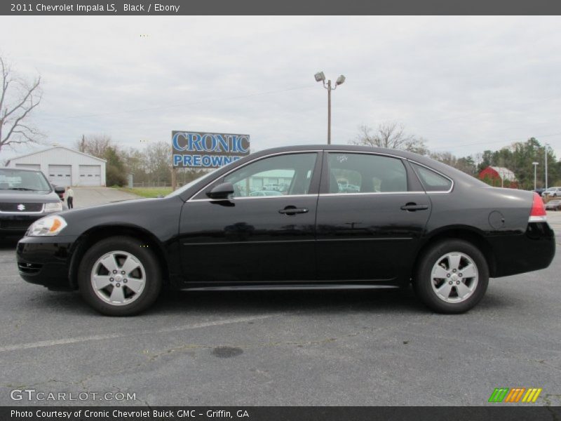Black / Ebony 2011 Chevrolet Impala LS
