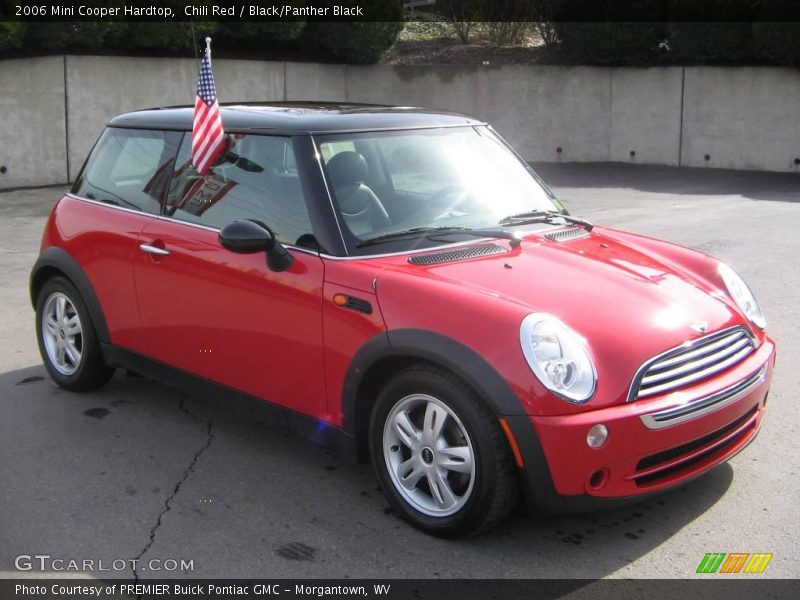 Chili Red / Black/Panther Black 2006 Mini Cooper Hardtop