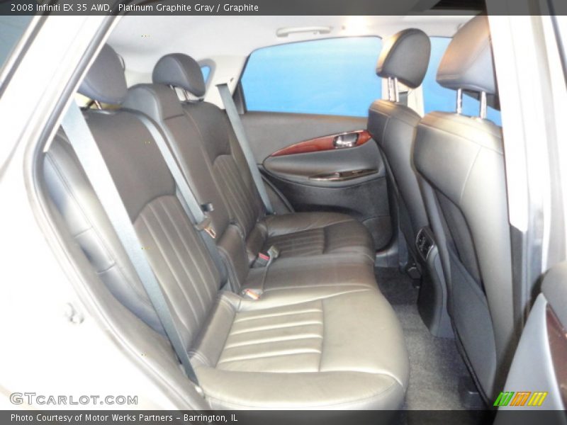 Platinum Graphite Gray / Graphite 2008 Infiniti EX 35 AWD