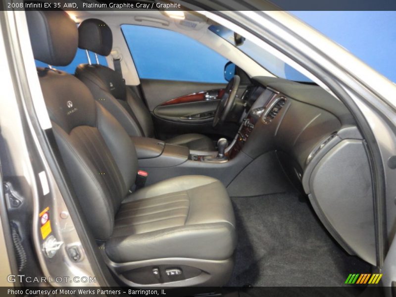 Platinum Graphite Gray / Graphite 2008 Infiniti EX 35 AWD