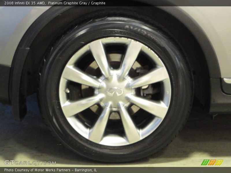 Platinum Graphite Gray / Graphite 2008 Infiniti EX 35 AWD