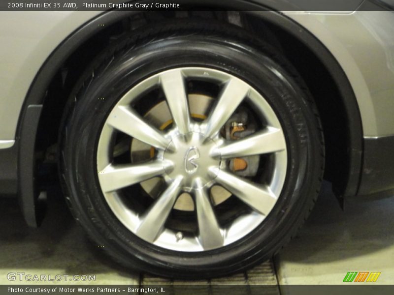 Platinum Graphite Gray / Graphite 2008 Infiniti EX 35 AWD
