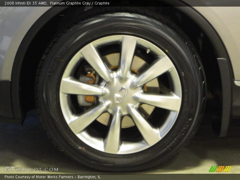 Platinum Graphite Gray / Graphite 2008 Infiniti EX 35 AWD