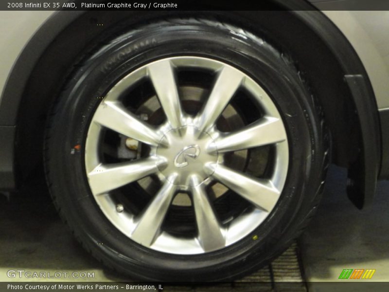 Platinum Graphite Gray / Graphite 2008 Infiniti EX 35 AWD