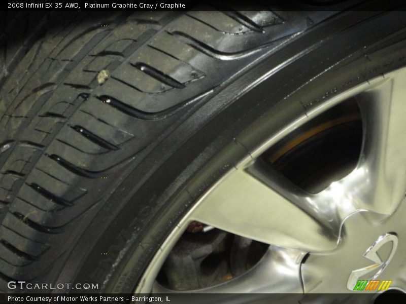 Platinum Graphite Gray / Graphite 2008 Infiniti EX 35 AWD