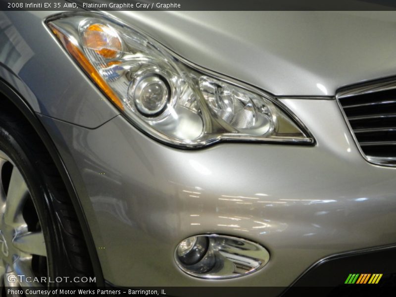 Platinum Graphite Gray / Graphite 2008 Infiniti EX 35 AWD