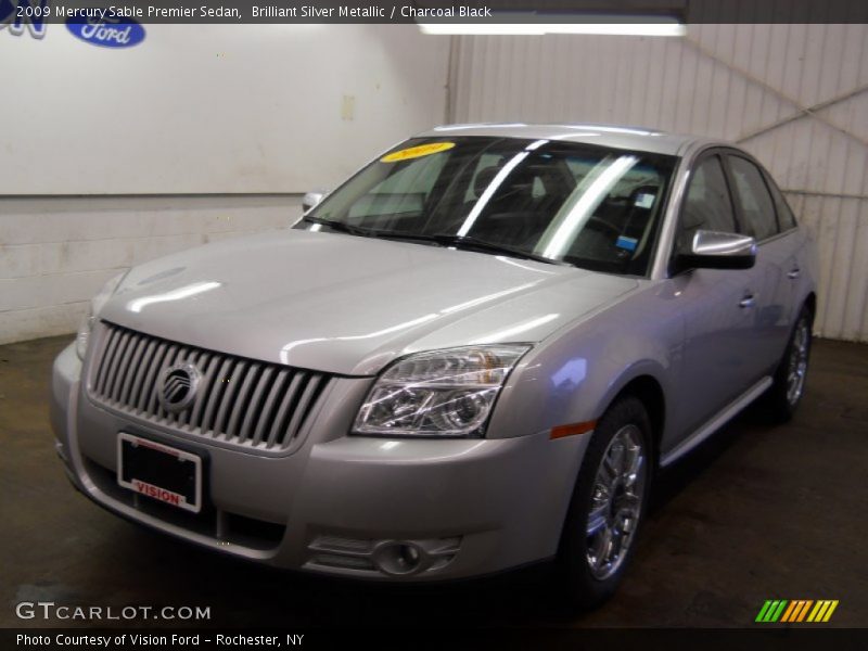 Brilliant Silver Metallic / Charcoal Black 2009 Mercury Sable Premier Sedan