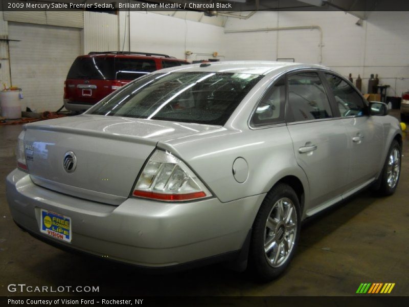 Brilliant Silver Metallic / Charcoal Black 2009 Mercury Sable Premier Sedan