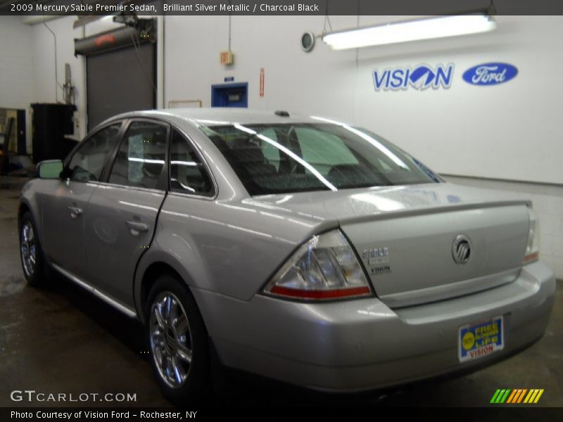 Brilliant Silver Metallic / Charcoal Black 2009 Mercury Sable Premier Sedan