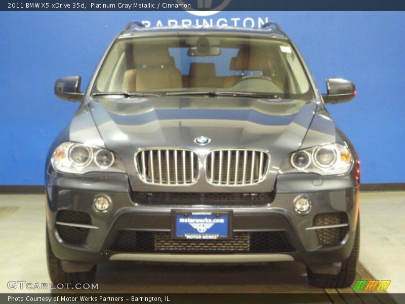 Platinum Gray Metallic / Cinnamon 2011 BMW X5 xDrive 35d