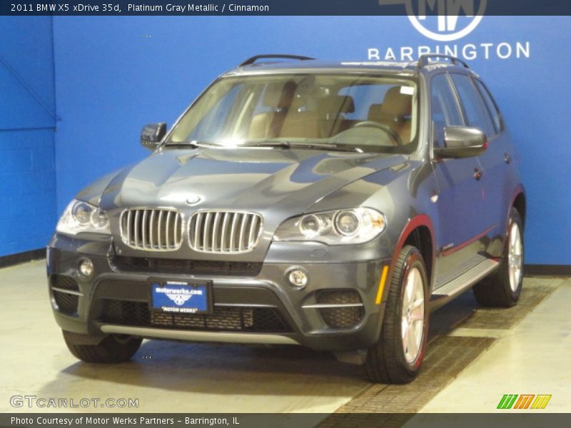 Platinum Gray Metallic / Cinnamon 2011 BMW X5 xDrive 35d