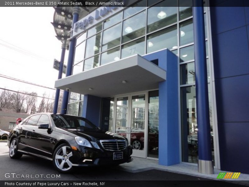 Black / Almond/Black 2011 Mercedes-Benz E 350 4Matic Sedan