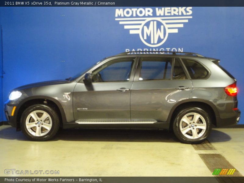 Platinum Gray Metallic / Cinnamon 2011 BMW X5 xDrive 35d