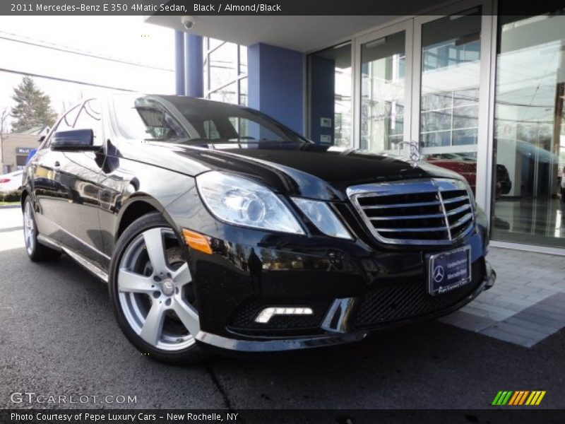 Black / Almond/Black 2011 Mercedes-Benz E 350 4Matic Sedan
