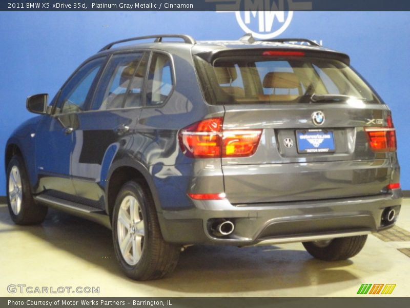 Platinum Gray Metallic / Cinnamon 2011 BMW X5 xDrive 35d
