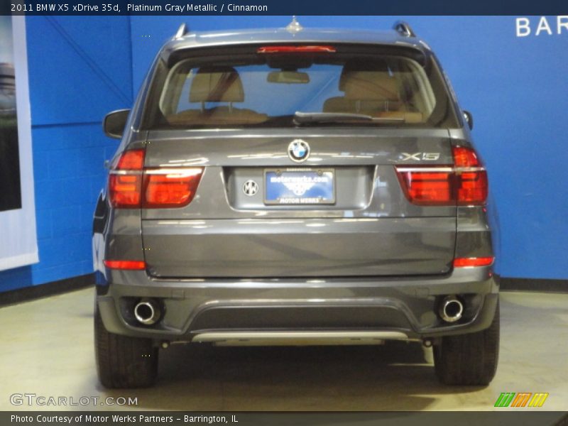 Platinum Gray Metallic / Cinnamon 2011 BMW X5 xDrive 35d