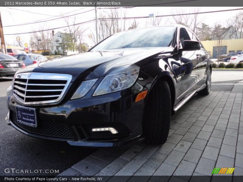 Black / Almond/Black 2011 Mercedes-Benz E 350 4Matic Sedan