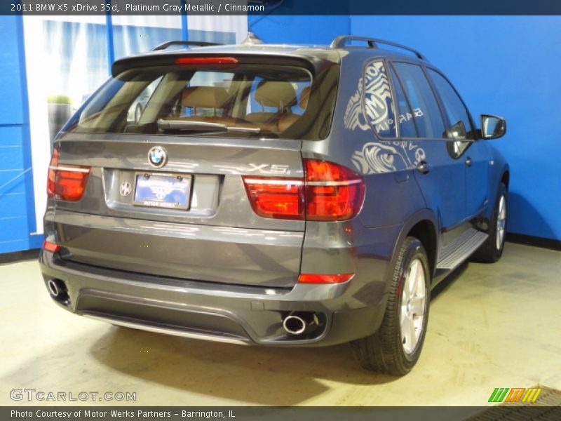 Platinum Gray Metallic / Cinnamon 2011 BMW X5 xDrive 35d