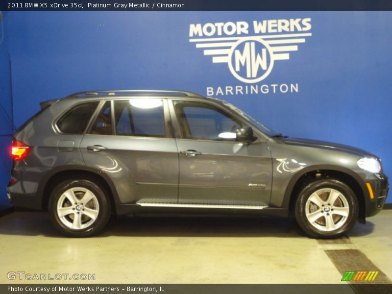 Platinum Gray Metallic / Cinnamon 2011 BMW X5 xDrive 35d