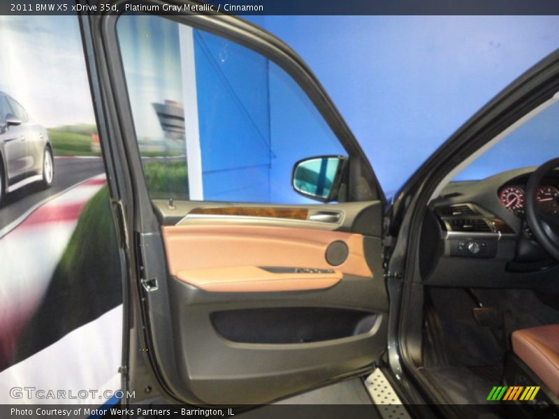 Platinum Gray Metallic / Cinnamon 2011 BMW X5 xDrive 35d