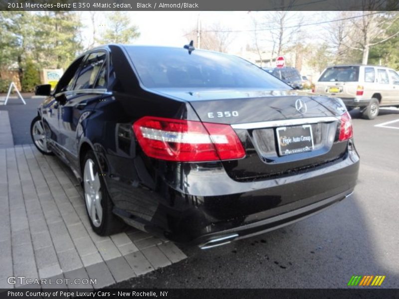 Black / Almond/Black 2011 Mercedes-Benz E 350 4Matic Sedan