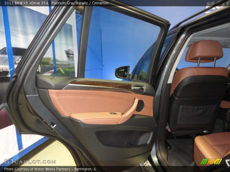 Platinum Gray Metallic / Cinnamon 2011 BMW X5 xDrive 35d