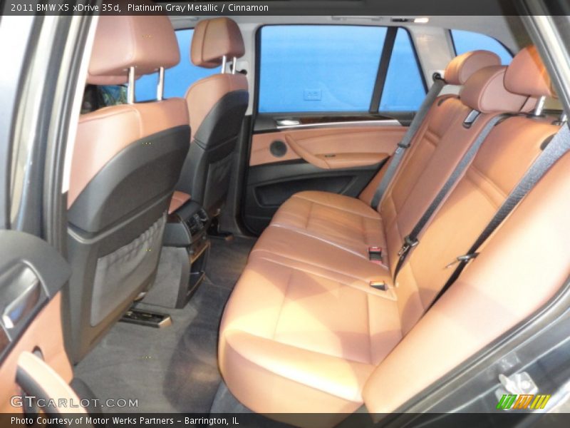 Platinum Gray Metallic / Cinnamon 2011 BMW X5 xDrive 35d