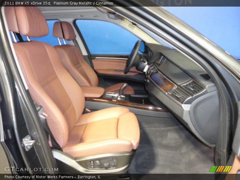 Platinum Gray Metallic / Cinnamon 2011 BMW X5 xDrive 35d