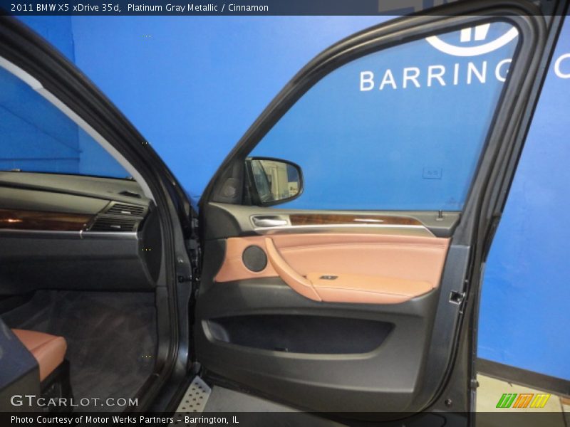 Platinum Gray Metallic / Cinnamon 2011 BMW X5 xDrive 35d