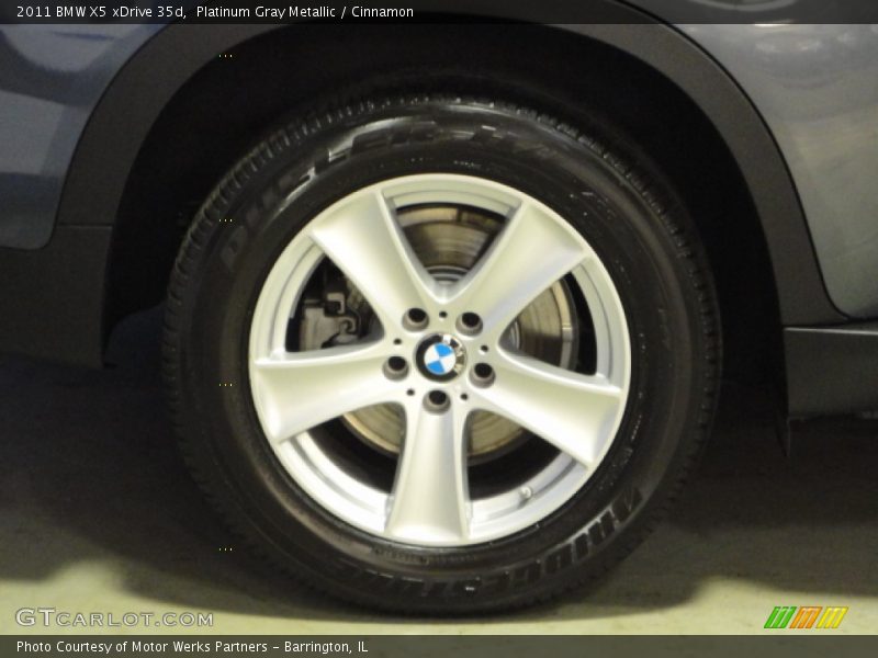 Platinum Gray Metallic / Cinnamon 2011 BMW X5 xDrive 35d