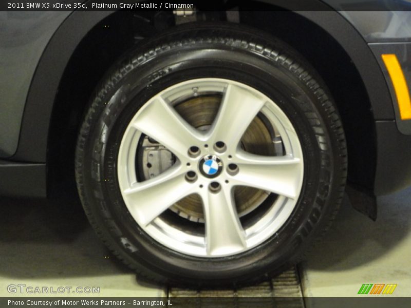 Platinum Gray Metallic / Cinnamon 2011 BMW X5 xDrive 35d