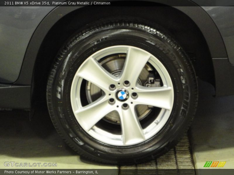 Platinum Gray Metallic / Cinnamon 2011 BMW X5 xDrive 35d