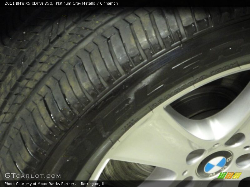 Platinum Gray Metallic / Cinnamon 2011 BMW X5 xDrive 35d