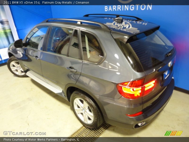 Platinum Gray Metallic / Cinnamon 2011 BMW X5 xDrive 35d