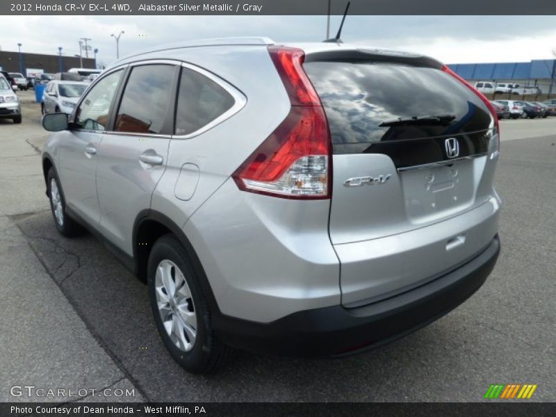 Alabaster Silver Metallic / Gray 2012 Honda CR-V EX-L 4WD