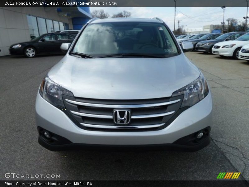 Alabaster Silver Metallic / Gray 2012 Honda CR-V EX-L 4WD