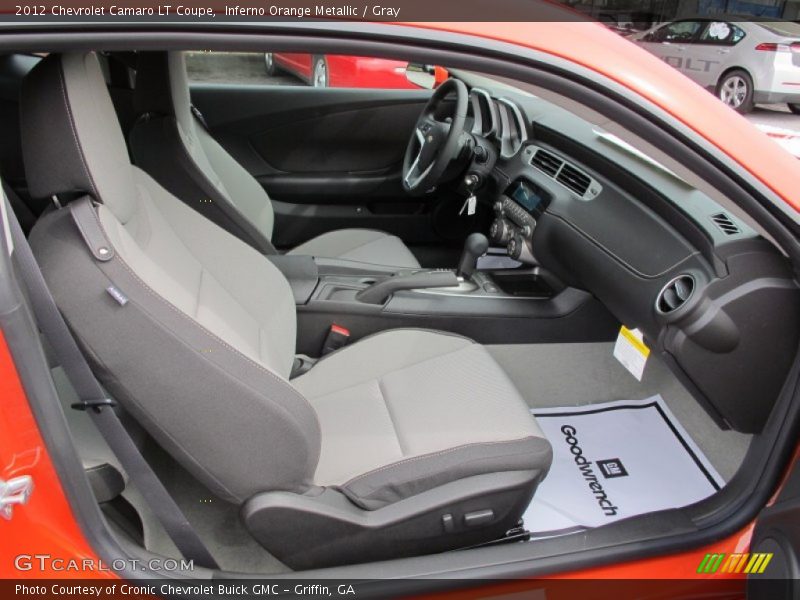 Inferno Orange Metallic / Gray 2012 Chevrolet Camaro LT Coupe