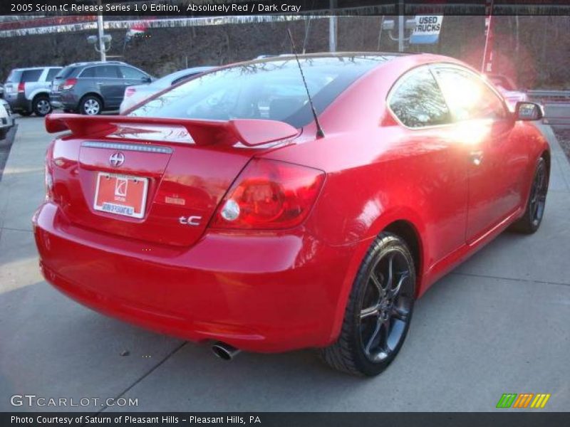 Absolutely Red / Dark Gray 2005 Scion tC Release Series 1.0 Edition