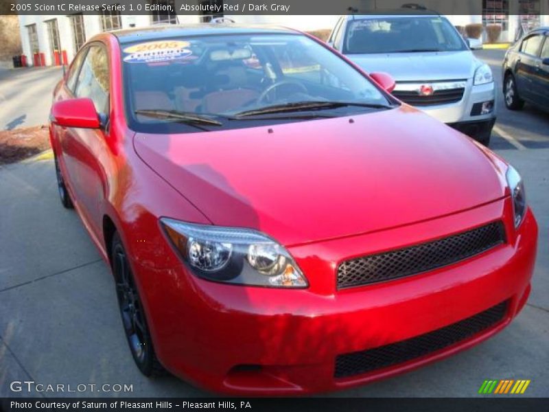 Absolutely Red / Dark Gray 2005 Scion tC Release Series 1.0 Edition