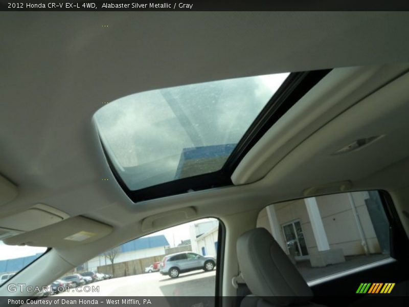 Alabaster Silver Metallic / Gray 2012 Honda CR-V EX-L 4WD
